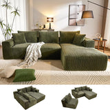Modular Sectional Sofa with L-Shape Chaise, Cloud Sofa Living Room Bedroom Upholstered