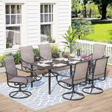 Outdoor Patio Dining Set for 6, Outdoor Furniture Set