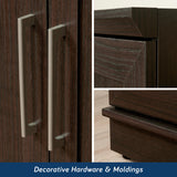 Sauder HomePlus Storage Pantry cabinets, L: 23.31" x W: 17.01" x H: 71.18", Dakota Oak