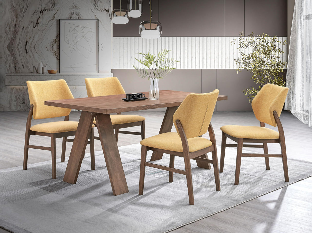Sarha Rectangular Dining Table in Walnut