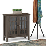 Bedford SOLID WOOD 32 inch Wide Transitional Low Storage Media Cabinet in Farmhouse