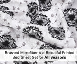 Microfiber Full Bed Sheets- 4 Pc Full Size Sheet Sets- Brushed Microfiber Full Size Sheets