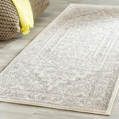 Adirondack Collection Runner Rug - 2'6" x 8', Light Grey & Dark Grey