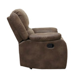 Chair Living Room Reclining Sofa Chair, Home Theater Seating, Wall Hugger Recliner, Manual Recliner Sofa Chair for Living Room/Office/Apartment, Brown