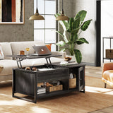 Lift Top Coffee Table with Storage Cabinet, 41.7" Wood Coffee Table for Living Room