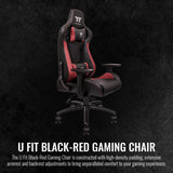 U-Fit Ergonomic Gaming Chair - Black & Red