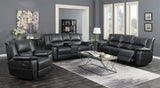 Gliding Loveseat with Console Black 601062