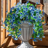 Artificial Flowers for Outdoors Fake Hanging Decoration, 2Pcs Hotpink Spring Decor