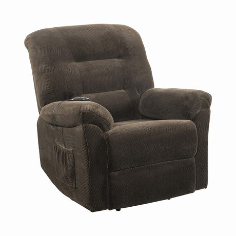 Power Lift Recliner Chocolate Chenille 600397