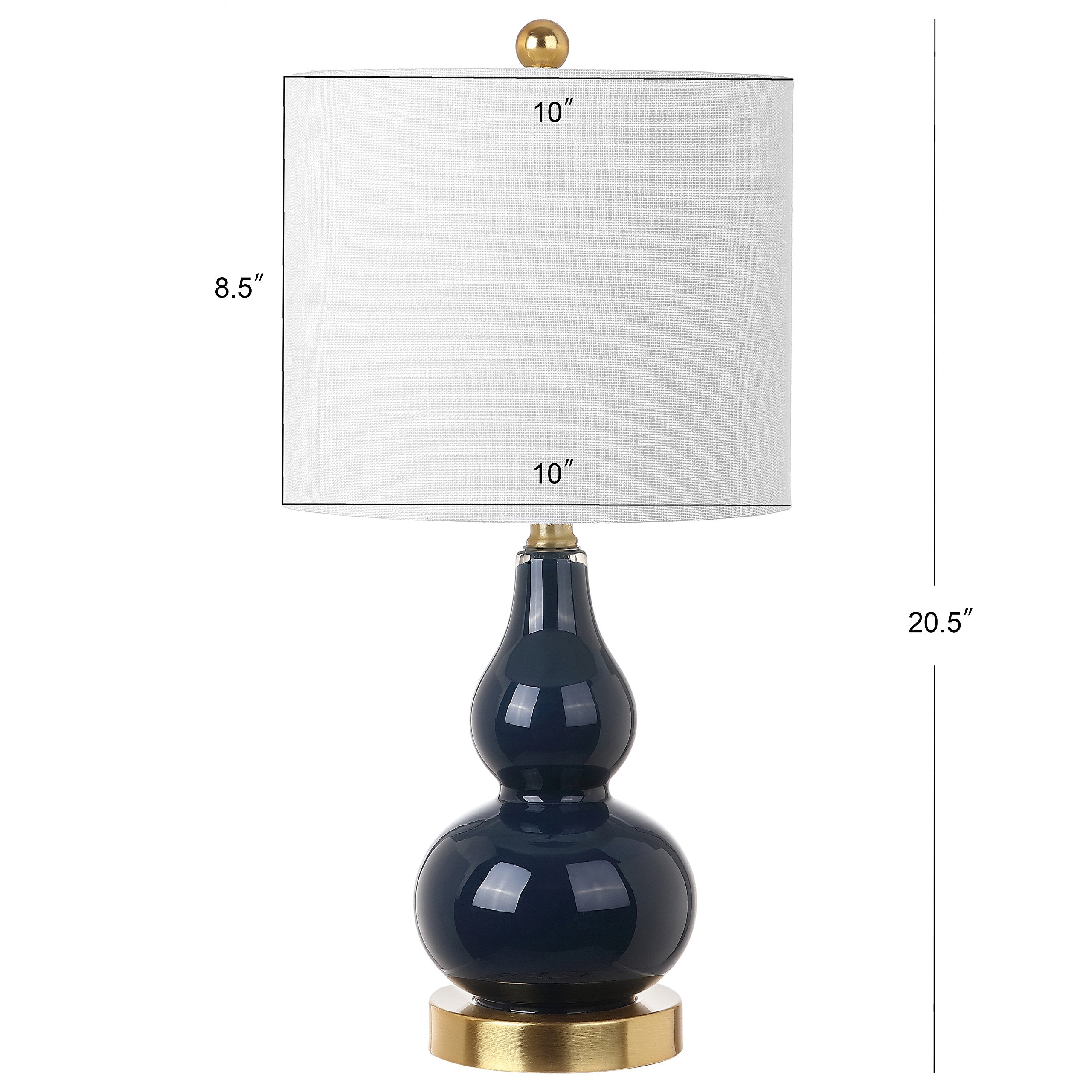 JYL1028F Anya 20.5" Mini Glass LED Table Lamp, Transitional, Glam, Midcentury, Modern,