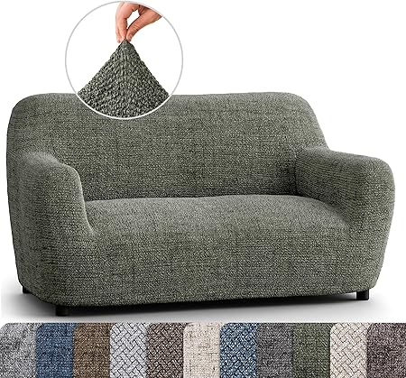 Loveseat Slipcover - Oversized Chair Cover - Stretch Couch Cover - Cushion