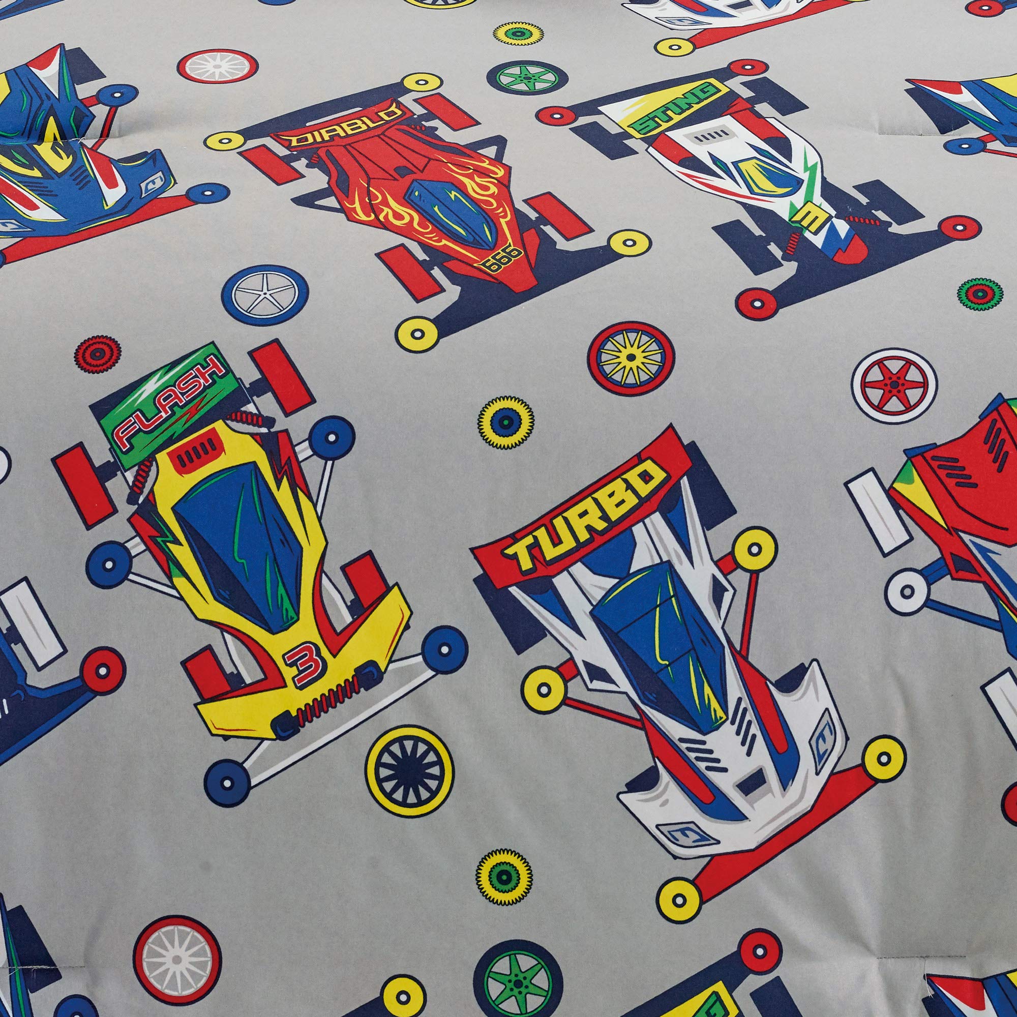 Kids Collection Bedding 4 Piece Sport car Twin Size Comforter Set
