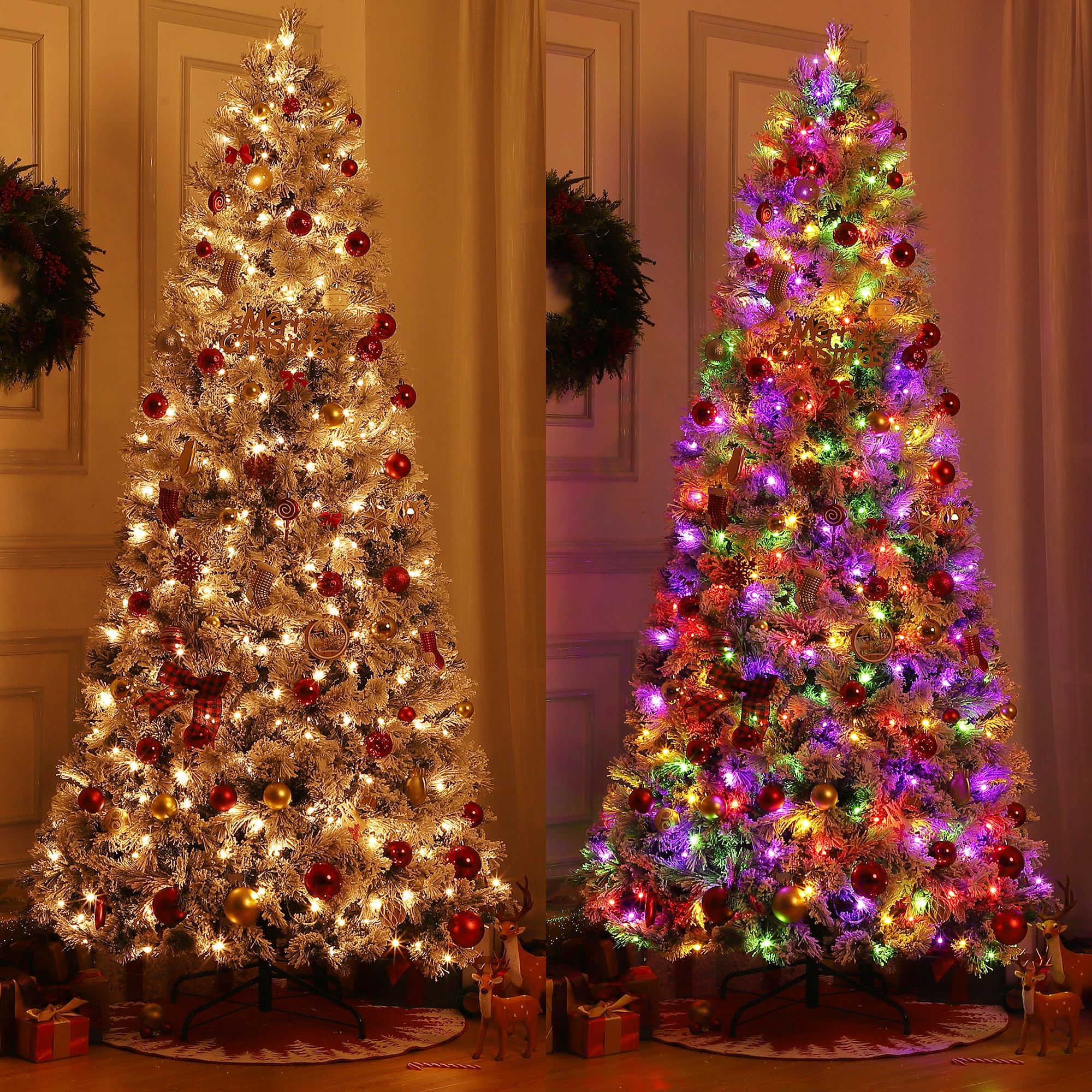 Prelit Pencil Christmas Tree 6 Ft, Slim Christmas Tree Pre-lit 6 Ft