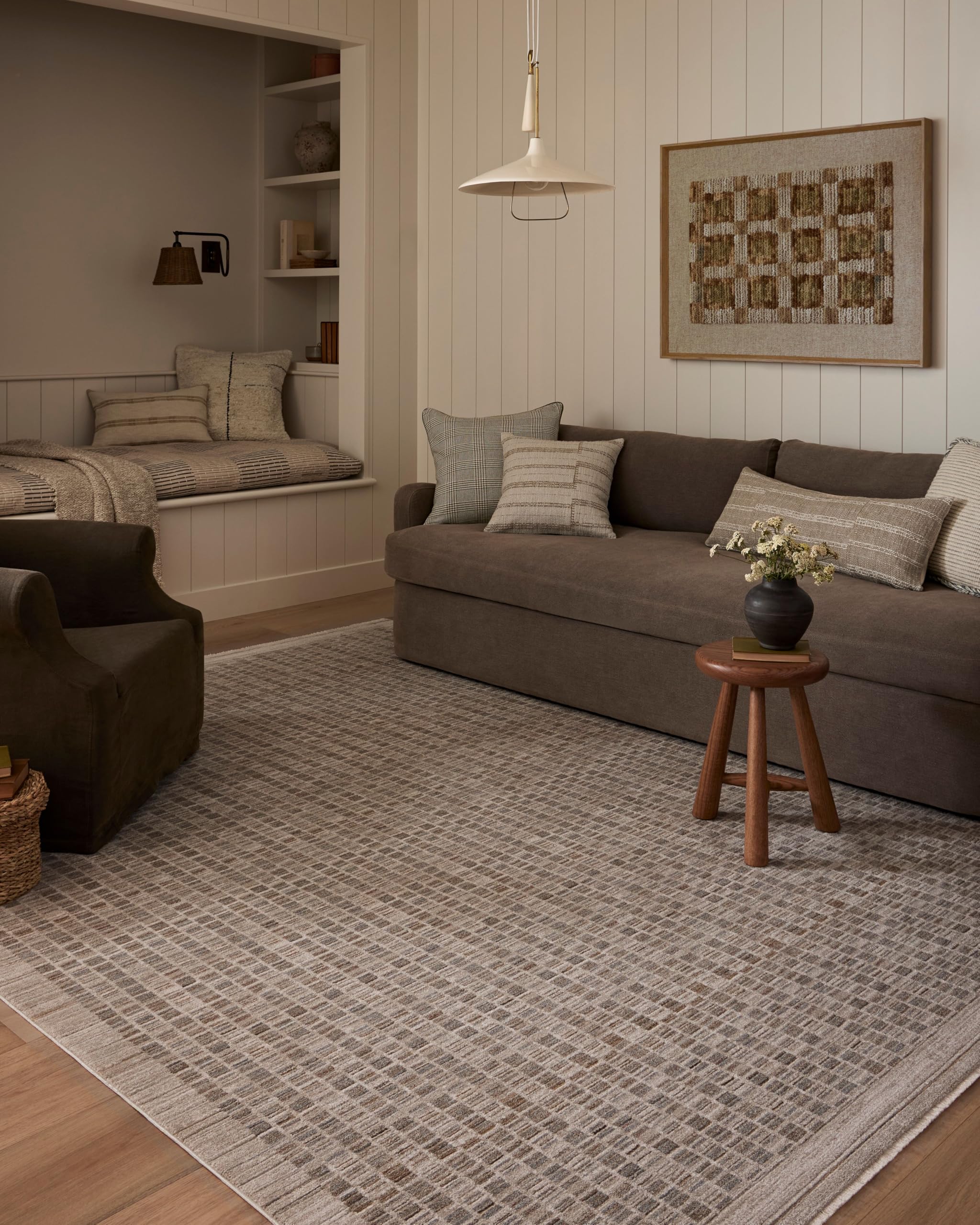 Amber Lewis Cali Collection CIL-02 Natural/Slate  Area Rug