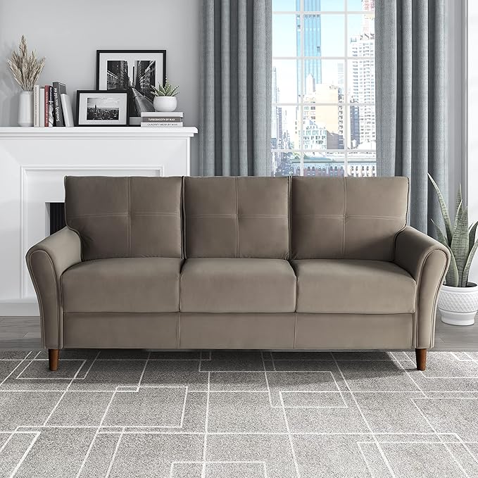 Brinkley Living Room Loveseat, Brown