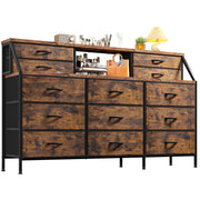 55”W Dresser for Bedroom, Dresser with 13 Large Drawer, Dressers & Chests of Drawers