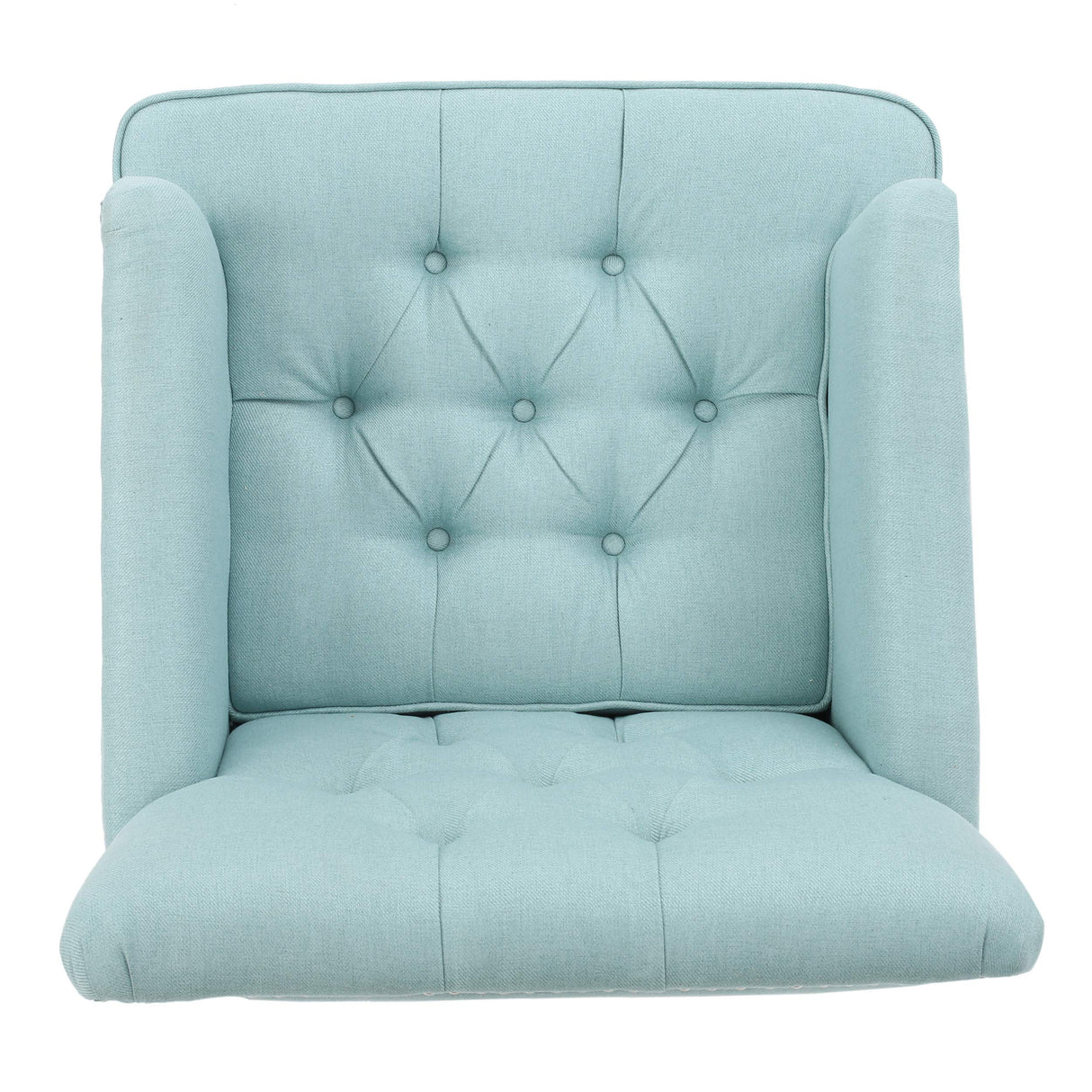 Christopher Knight Home Malone Fabric Club Chair, Light Blue 29.5D x 28W x 33.5H Inch