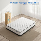 Queen Size Mattress, 10 Inch Queen Mattress in a Box, Hybrid Mattress with Memory