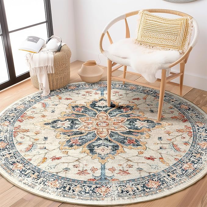 Area Rugs 5x7, Washable Rug, Non-Slip, Rugs for Living Room, Kitchen Rugs, Rugs