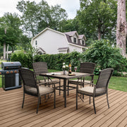 Patio Dining Set for 4, 5PCS Patio Table & Chair Set