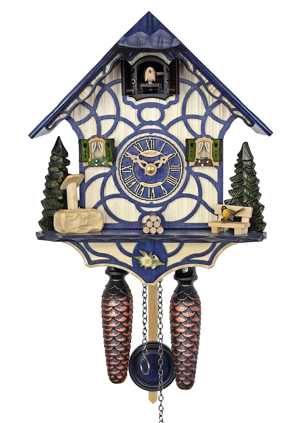Quartz Cuckoo Clock - Magic Blue AH 34 QM