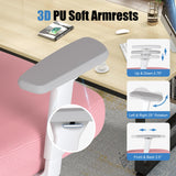 Ergonomic Office Chair with Adjustable Lumbar Support and 3D Arms