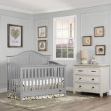 Dream On Me Ella 5-in-1 Full Size Convertible Crib in Pebble Grey, Greenguard Gold Certified