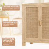 Buffet Cabinet with Storage, Rattan Cabinet, Sideboard Cabinet, Buffet Cabinet