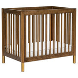 Gelato 4-in-1 Convertible Mini Crib in White and Washed Natural,