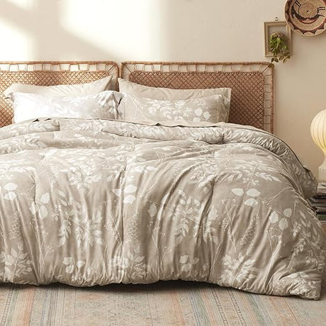 Boho Comforter Set Queen - 7 Pieces Bedding Sets Queen Bed in a Bag