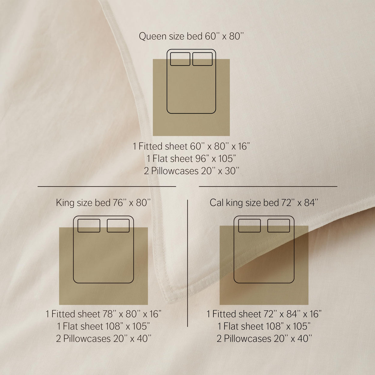 Linen Tencel Sheets - Featured in USA Today, King Sheet Set Deep Pocket