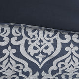 Odette Cozy Comforter Set Jacquard Damask Medallion Design - Modern All