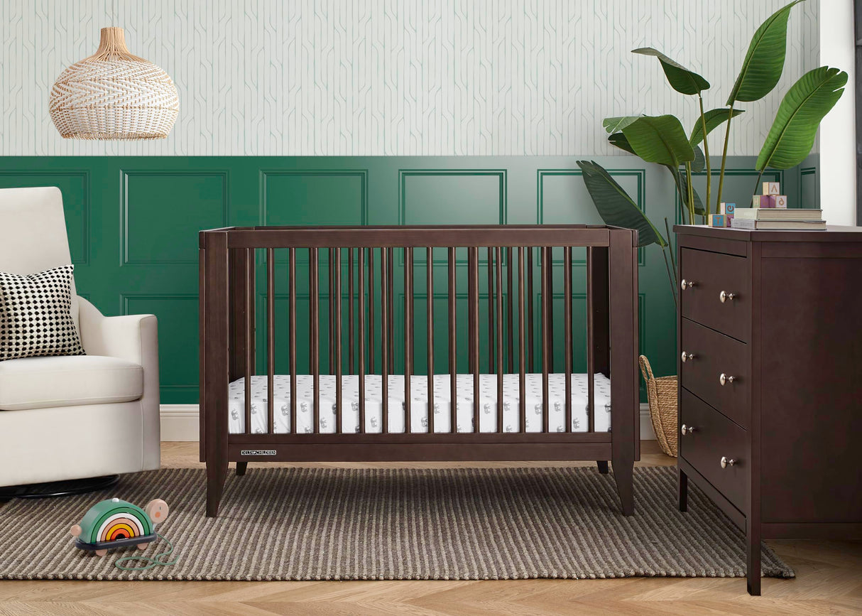 4-in-1 Convertible Crib - Greenguard Gold Certified, Walnut Espresso