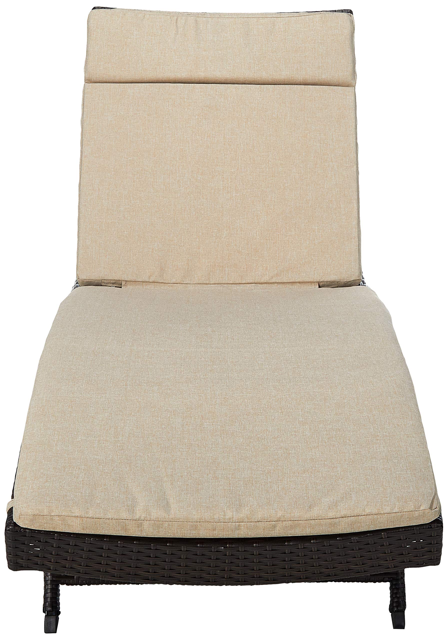 Salem Outdoor Wicker Adjustable Chaise Lounge with Cushions