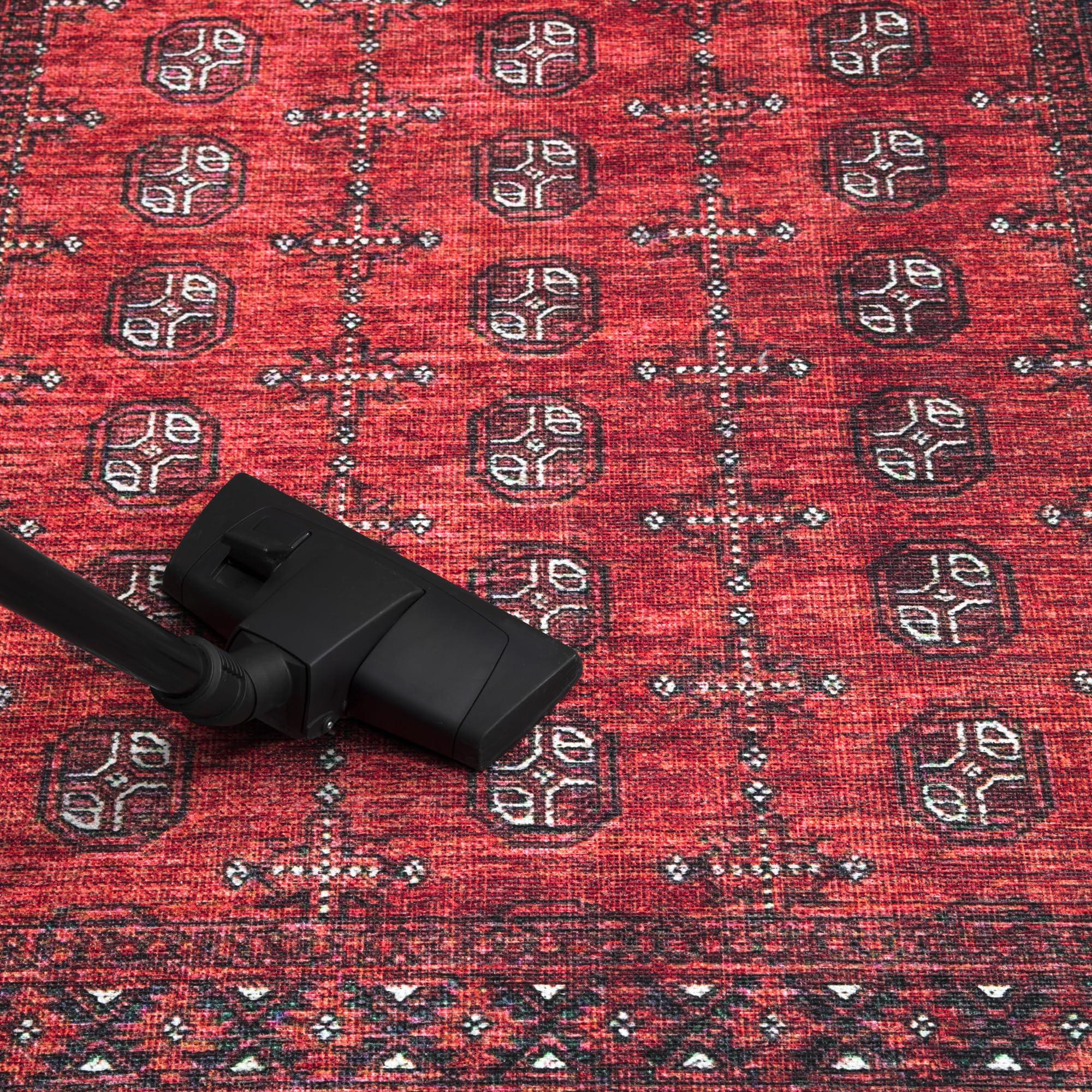 Machine Washable Area Rugs with Non-Slip Backing, Ideal for Hallway, Living Room,