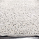 SAFAVIEH Reflection Collection 3' Round Light Grey/Cream RFT668G French Country Oriental Area Rug