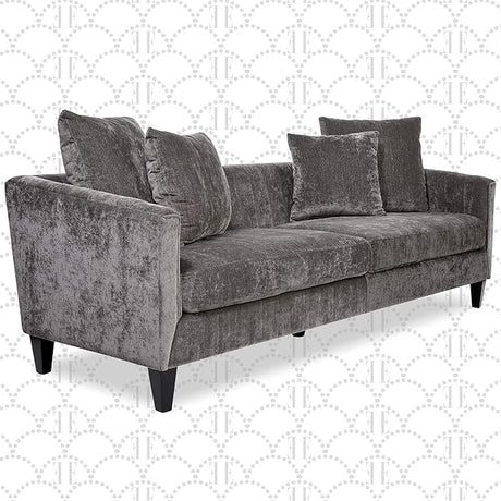 Celeste Upholstered Mid-Century Channel Tufted Sofa, Microfiber Velvet Couch for Living Room,