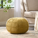 Christopher Knight Home Yuny Pouf, Yellow