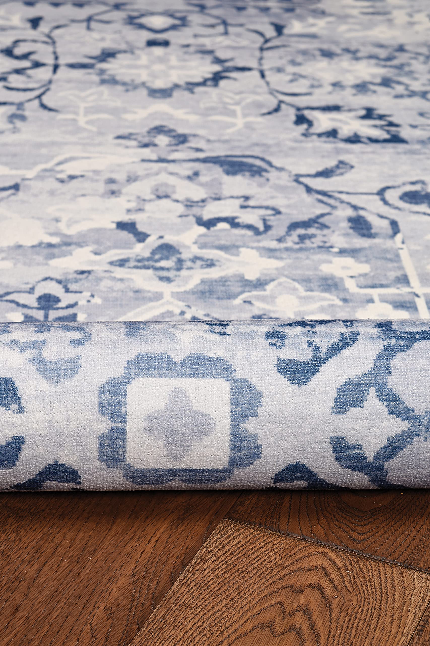 The Anywhere Washable Rug Klinch Grey & Ivory 5' X 7' Area Rug