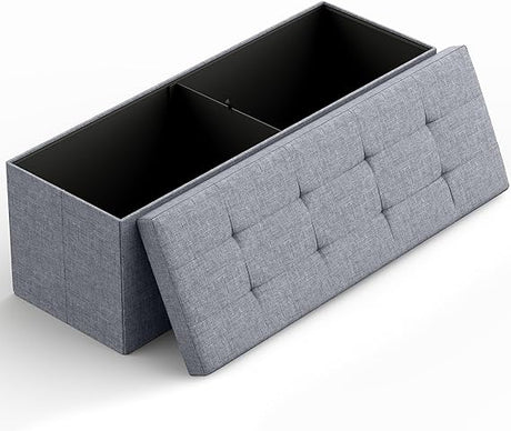 43" Folding Storage Ottoman Bench for Living Room, Bedroom