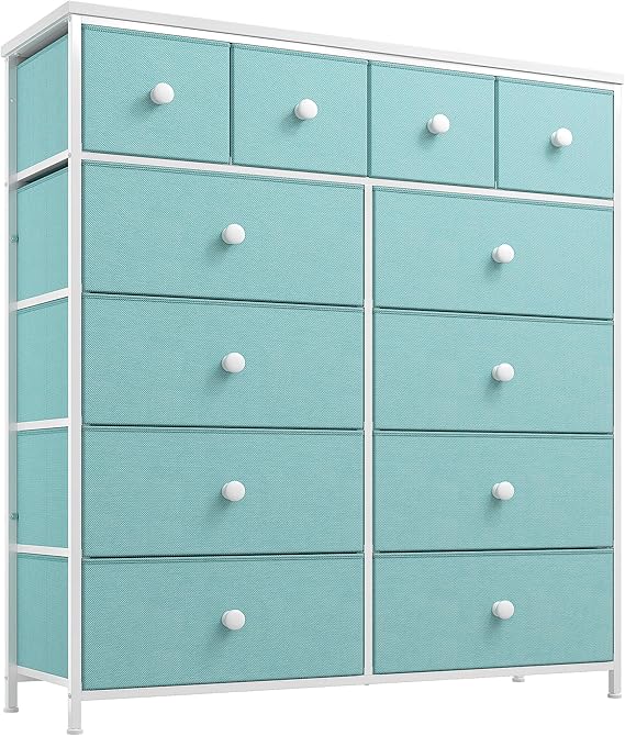 Dresser,Dresser for Bedroom with 12 Drawers Fabric Dressers & Chests