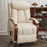 Small Lift Chair Recliner with Heat and Massage, Dual Motor Power Lift Sofa