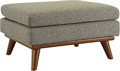 Engage Mid-Century Modern Upholstered Fabric Loveseat in Citrus