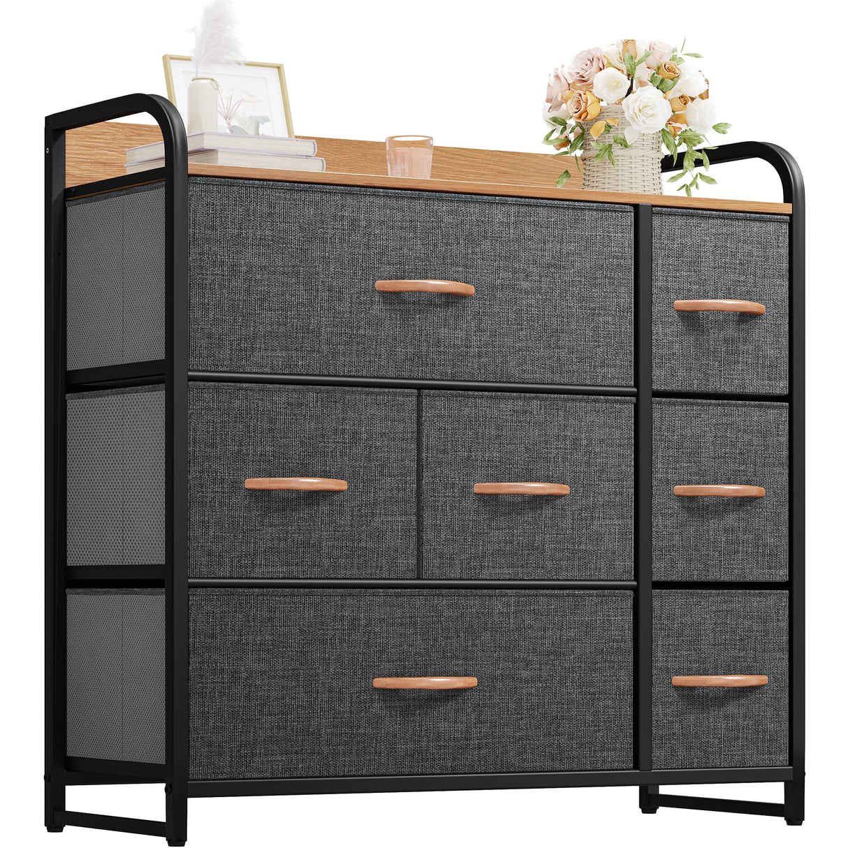 Dresser Drawers, Organizer Unit for Bedroom, Fabric Dresser Storage Tower