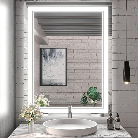 48 x 36 Inch LED Bathroom Mirror with Lights, LED Vanity Mirrors with UL Listed Driver