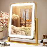 Vanity Mirror with Lights, 32" x 22" Large Lighted Vanity Mirror with Dimmable 3 Modes