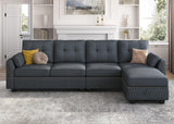 Convertible Sectional Sofa L Shaped Couch Reversible Sectional for Small