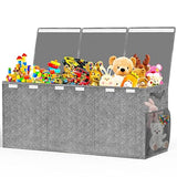 Extra Large Toy Box Toddlers Chest with Lids, Collapsible Sturdy Toy Storage Organizer