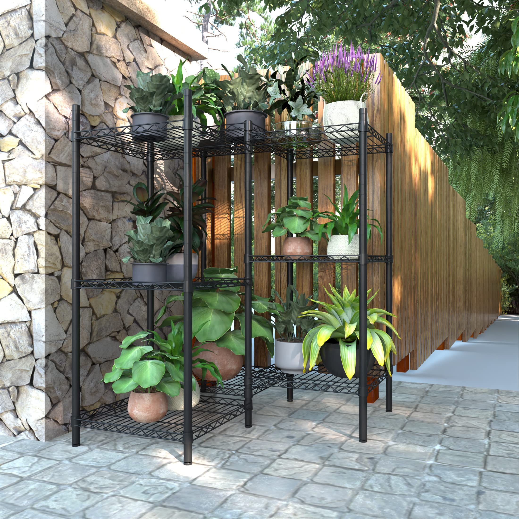 FlexGrow 8 – Adjustable Metal Plant Stand for Indoor & Outdoor Use