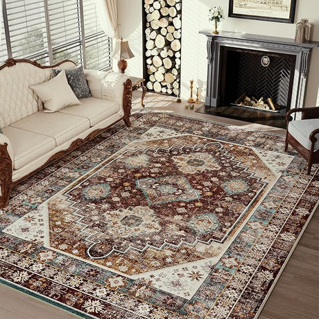 Living Room Rug Machine Washable Rug Carpet Rugs for Bedroom Large Dining Room Rug